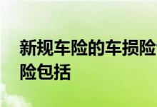 新规车险的车损险包括哪些 车险新规定车损险包括