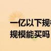 一亿以下规模基金能买吗 基金大于500亿的规模能买吗