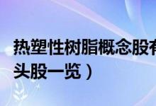 热塑性树脂概念股有哪些（热塑性树脂概念龙头股一览）