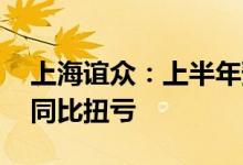 上海谊众：上半年预盈6000万元-6300万元同比扭亏