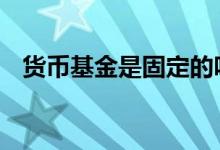 货币基金是固定的吗 货币基金是固收类吗