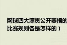 网球四大满贯公开赛指的是哪四项比赛?（网球四大满贯的比赛规则各是怎样的）