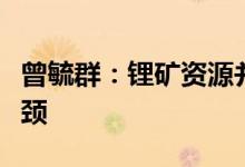 曾毓群：锂矿资源并不是动力电池产业发展瓶颈