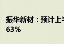 振华新材：预计上半年净利同比增长330%-363%