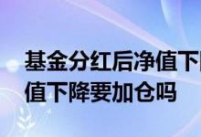 基金分红后净值下降大量买入 基金分红后净值下降要加仓吗
