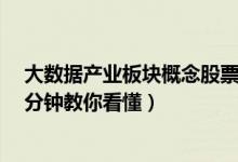 大数据产业板块概念股票有哪些（大数据产业概念股一览1分钟教你看懂）