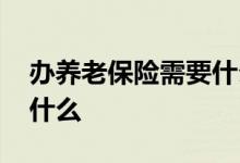 办养老保险需要什么资料 办养老保险要注意什么 