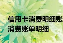 信用卡消费明细账单怎么查 如何查询信用卡消费账单明细