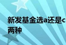新发基金选a还是c 为什么新发基金总有a和c两种