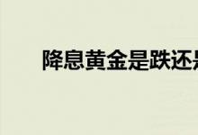 降息黄金是跌还是涨 降息黄金会涨吗