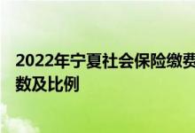 2022年宁夏社会保险缴费基数是多少 2022宁夏社保缴费基数及比例 