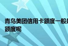 青岛美团信用卡额度一般是多少 青岛银行的信用卡怎么提高额度呢