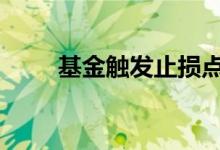 基金触发止损点 什么是基金止损点