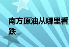 南方原油从哪里看涨跌 南方原油从哪里看涨跌