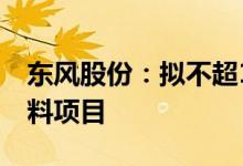 东风股份：拟不超1.3亿元投建新型功能膜材料项目