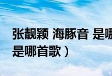 张靓颖 海豚音 是哪首歌（张靓颖唱海豚音的是哪首歌）