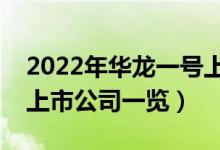2022年华龙一号上市公司有哪些（华龙一号上市公司一览）
