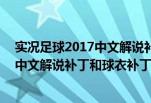 实况足球2017中文解说补丁怎么使用（实况足球PES2010中文解说补丁和球衣补丁（国家队和联赛补）