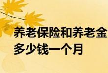 养老保险和养老金的区别哪里 社保个人缴纳多少钱一个月 