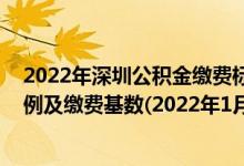 2022年深圳公积金缴费标准基数 深圳企业职工社保缴费比例及缴费基数(2022年1月起执行) 