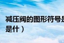 减压阀的图形符号是（减压阀在图纸上的符号是什）