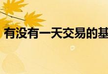 有没有一天交易的基金 有没有24交易的基金