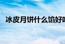 冰皮月饼什么馅好吃（冰皮月饼如何保存）