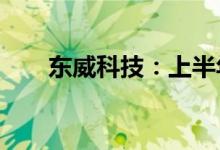 东威科技：上半年净利同比增长34%