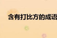 含有打比方的成语（含有打比方的成语）