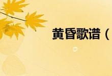 黄昏歌谱（黄昏歌词介绍）