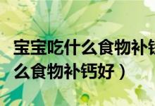 宝宝吃什么食物补铁效果最好最快（宝宝吃什么食物补钙好）