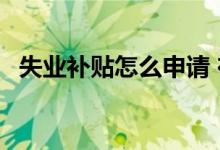 失业补贴怎么申请 在哪里申请条件是什么 