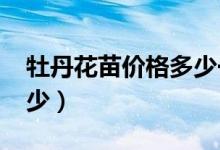 牡丹花苗价格多少一棵（2017牡丹苗价格多少）