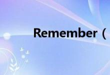Remember（The Time的歌词）