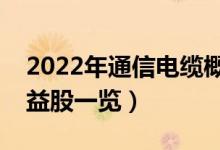 2022年通信电缆概念股票名单（通信电缆受益股一览）
