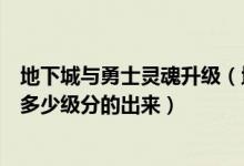 地下城与勇士灵魂升级（地下城与勇士淬炼的冒险家灵魂是多少级分的出来）