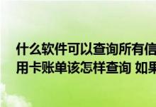 什么软件可以查询所有信用卡账单 您好 请问建设银行的信用卡账单该怎样查询 如果有什么好的方法的话推荐一下