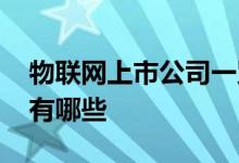 物联网上市公司一览2022年物联网上市公司有哪些