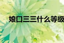 娘口三三什么等级（娘口三三什么意思）