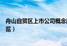 舟山自贸区上市公司概念股有哪些（舟山自贸区板块股票一览）