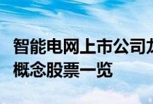 智能电网上市公司龙头股有哪些智能电网龙头概念股票一览
