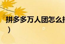 拼多多万人团怎么拼单成功（要拼满才发货吗）