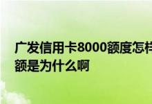 广发信用卡8000额度怎样提额 广发信用卡十个月了还没提额是为什么啊