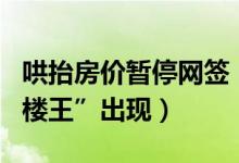 哄抬房价暂停网签（要严格控制“地王”和“楼王”出现）