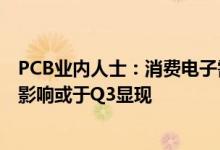 PCB业内人士：消费电子需求低迷覆铜板量价齐跌铜价回落影响或于Q3显现
