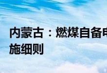 内蒙古：燃煤自备电厂可再生能源替代工程实施细则
