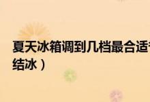 夏天冰箱调到几档最合适省电（夏天冰箱调到几档最合适不结冰）