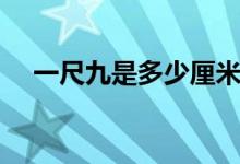 一尺九是多少厘米呀（一尺九是多少码）