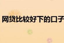 网贷比较好下的口子（网贷口子哪个好下款）