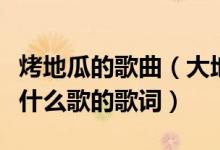烤地瓜的歌曲（大地瓜烤地瓜一块钱能买仨是什么歌的歌词）